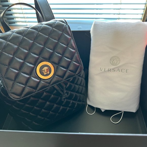VERSACE Medusa Quilted Leather Backpack - Picture 5 of 12